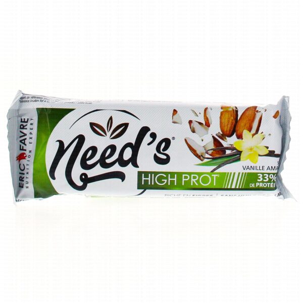 ERIC FAVRE Need's High Protein Barre Vanille Amande 60g Protéines ERIC FAVRE Need's High Protein Barre Vanille Amande 60g Protéines