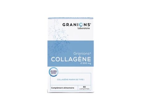 Granions Collagène Marin Acide Hyaluronique Coenzyme Q10 - 60 Comprimés pour la Jeunesse de la Peau et des Articulations