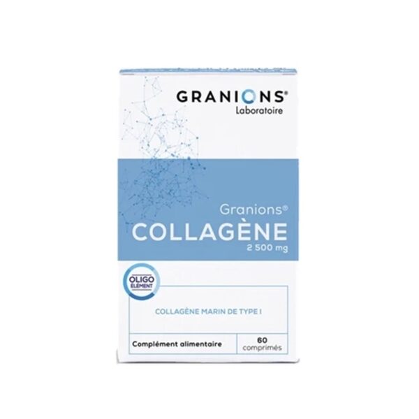 Granions Collagène Marin Acide Hyaluronique Coenzyme Q10 - 60 Comprimés pour la Jeunesse de la Peau et des Articulations