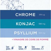 GRANIONS Coupe Faim Konjac Psyllium Chrome 60 Gélules