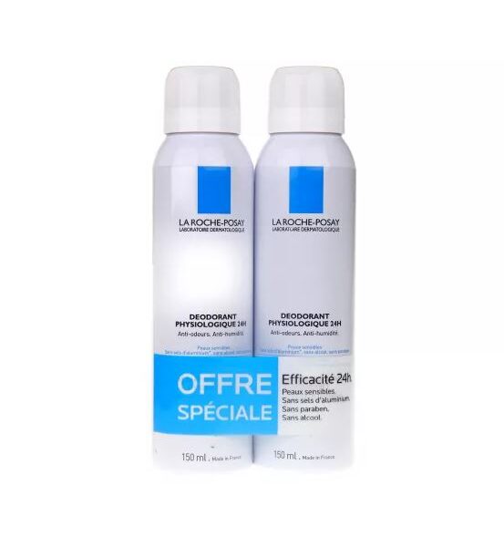 La Roche-Posay Déodorant Physiologique 48h - Lot 2x150ml