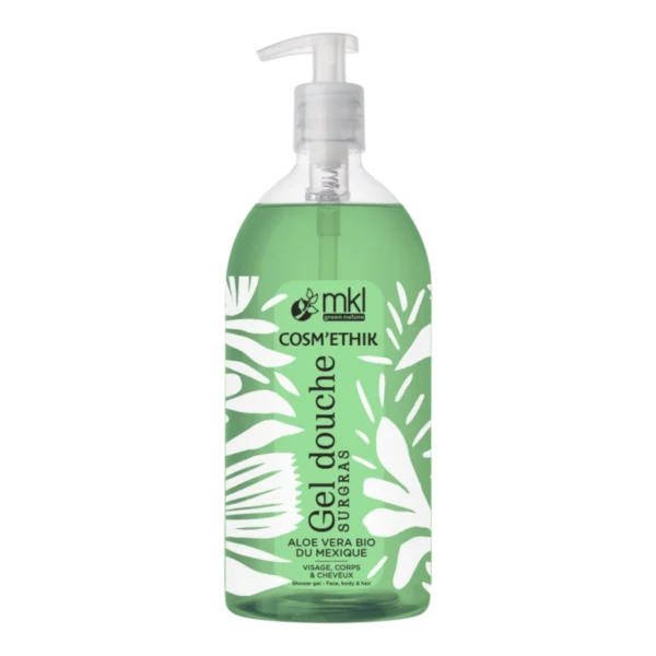 MKL Green Nature Cosm'Ethik Gel Douche Surgras Aloe Vera Bio du Mexique 1 L