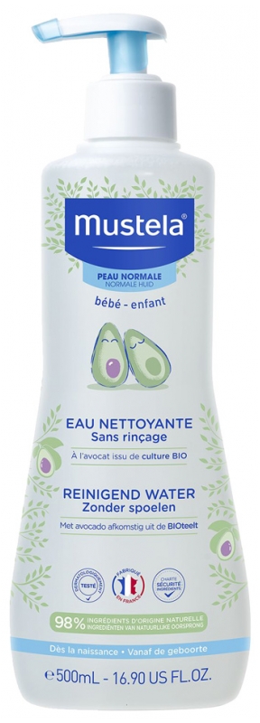 Mustela Eau Nettoyante Sans Rinçage à l'Avocat 500 ml