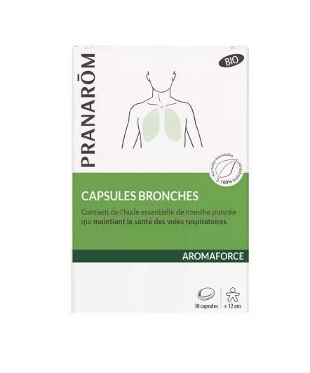 Pranarom Aromaforce Capsules Bronches Bio 30 Capsules Naturelles