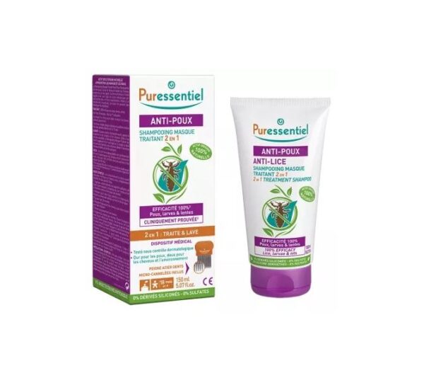 Puressentiel Anti-poux Shampooing Masque Traitant 2-en-1 150ml Puressentiel Anti-poux Shampooing Masque Traitant 2-en-1 150ml