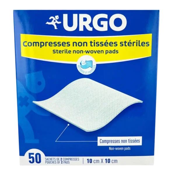 Urgo Compresses Stériles Non Tissées 10 cm x 10 cm