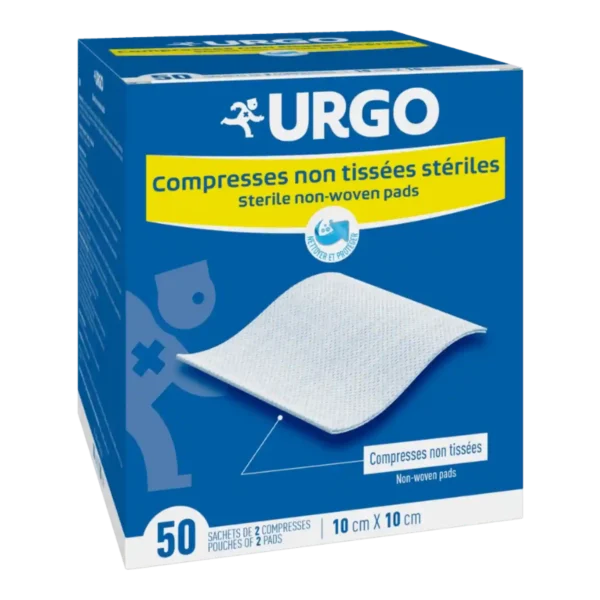Urgo Compresses Stériles Non Tissées 10 cm x 10 cm