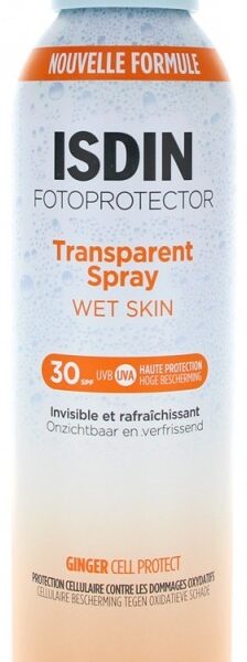 ISDIN Spray Transparent Wet Skin SPF30 250ml