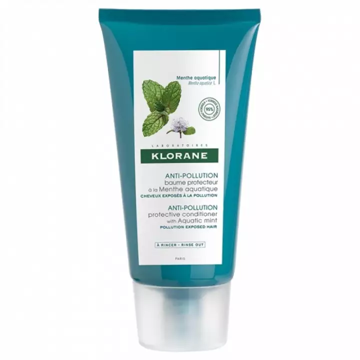 klorane baume protecteur anti pollution a la menthe aquatique 150ml