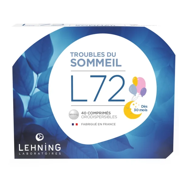 Lehning L72 Sommeil et Détente (40 comprimés)
