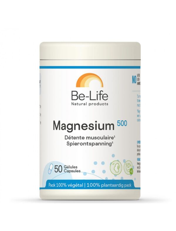 Be-Life Magnésium 500 50 gélules – Image 1