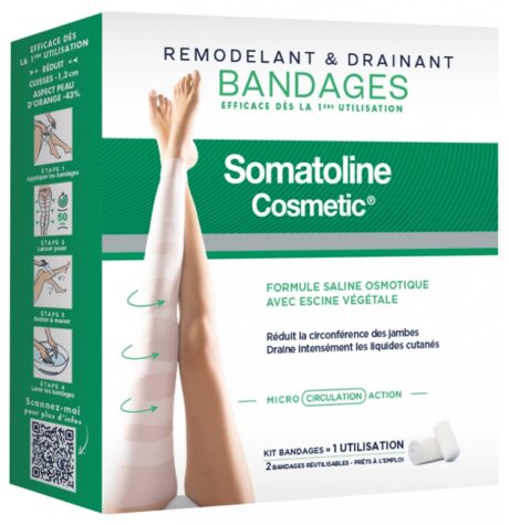 SOMATOLINE Remodelant & Drainant Kit 2 Bandages