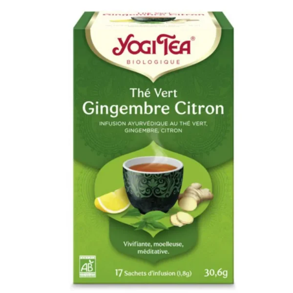 YOGITEA THE VERT GINGEMBRE CITRON