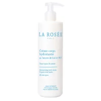 LA ROSEE Crème hydratante au beurre de karité 400ml