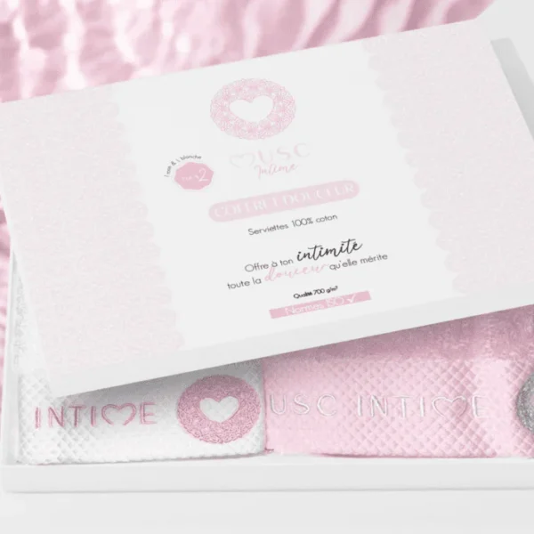 MUSC INTIME Coffret Douceur LOT2 Serviettes