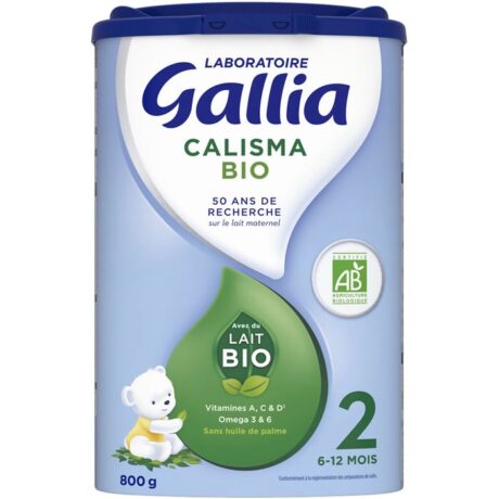 GALLIA LAIT EN POUDRE CALISMA 2 BIO 6 A 12 MOIS 800G