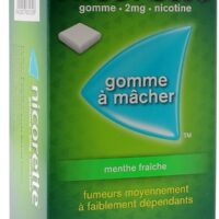 Nicorette 105 Gommes 2mg menthe fraîche