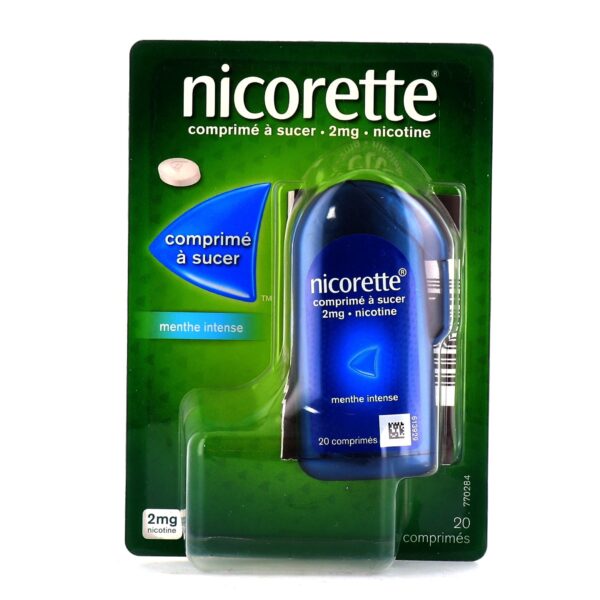 Nicorette 2mg 20 Comprimés à sucer