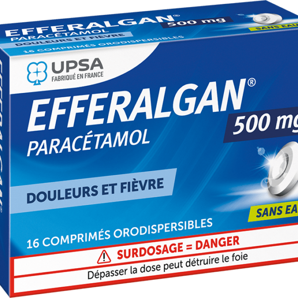 Efferalgan sans eau 500mg 18 comprimés orodispersibles