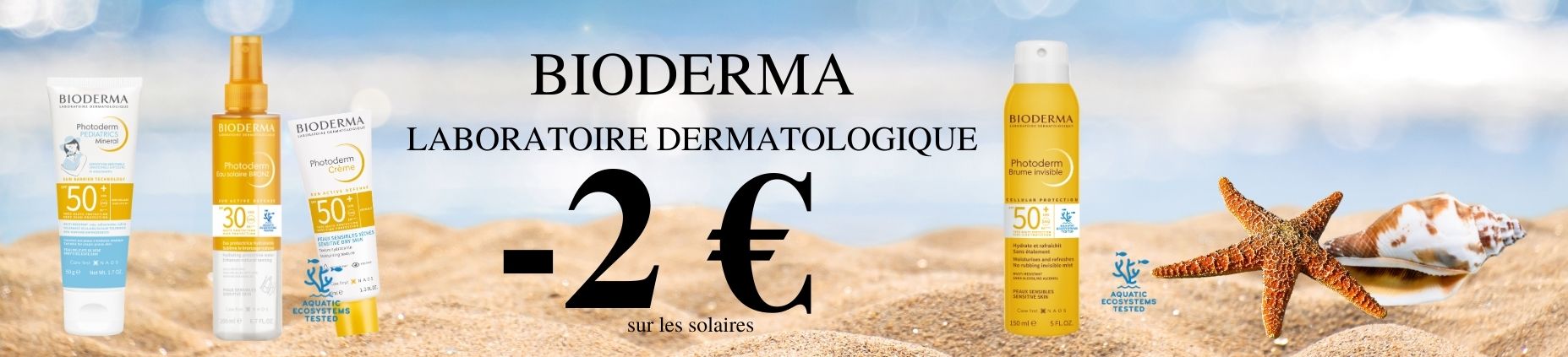 Bioderma promo été moins 2 euros