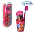 Kit Barbie Brosse à Dent+Gobelet+Dentifrice
