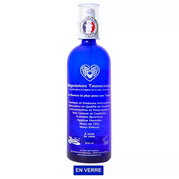 Au coeur des traditions - Huile de Magnésium Marin Transcutané 200 ml