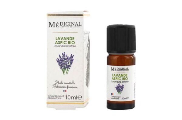 3701158201048-1 MEDICINAL Huile essentielle Lavande aspic BIO 10 ml – Image 1