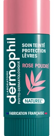 Dermophil Indien Soin Teinté Protection Lèvres Rose poudré 4g
