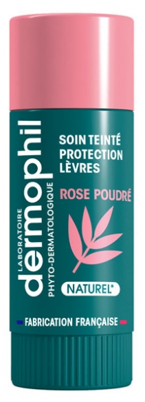 Dermophil Indien Soin Teinté Protection Lèvres Rose poudré 4g