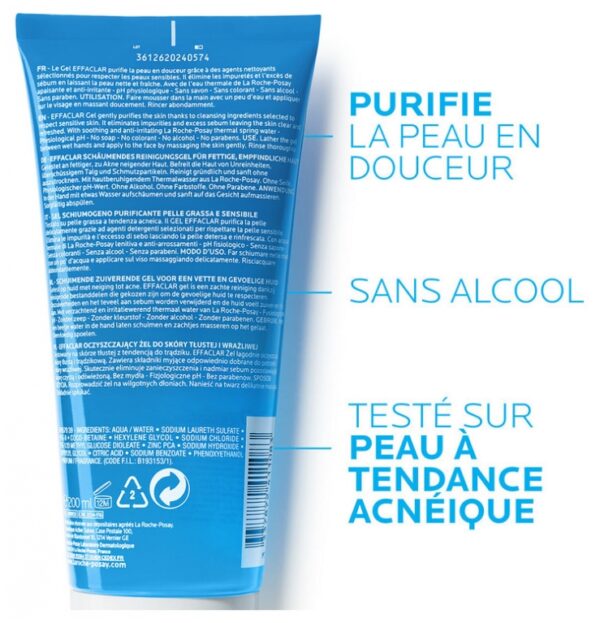 La Roche-Posay Effaclar Gel Moussant Purifiant 200ml – Image 2