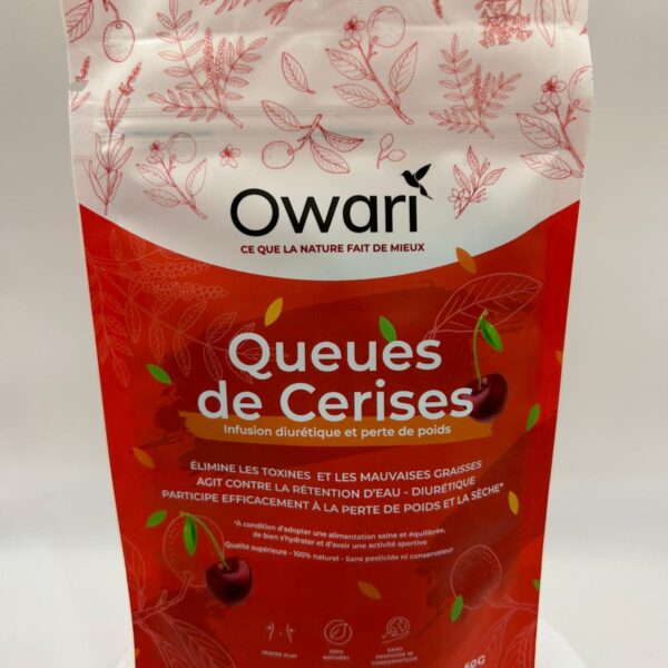 Owari Infusion Queues de Cerises Bio 50g - Drainante et Purifiante