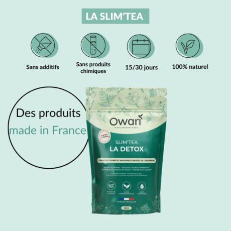 Owari Slim Tea Thé Détox Minceur Puissant - 28 Sachets labels