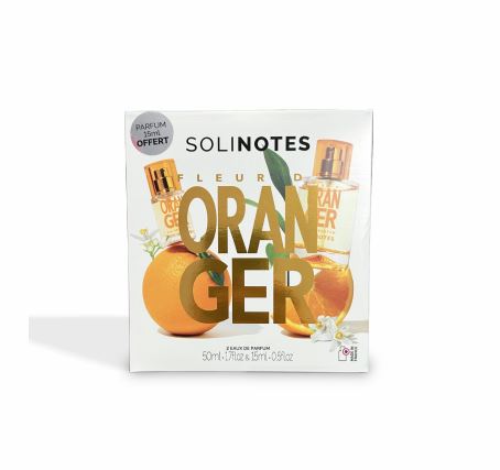 Solinotes Coffret Fleur d'Oranger Eau de Parfum Envoûtante 50ml+15ml