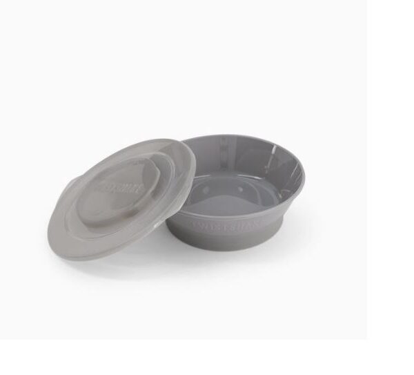 TWISTSHAKE Bol enfant 6 m+ gris pastel