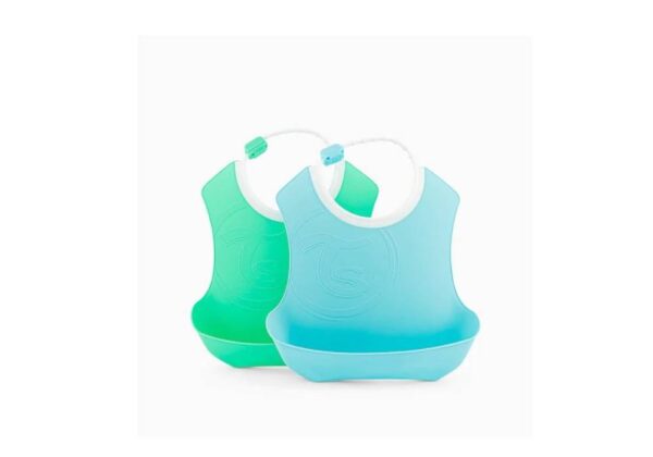 TwistShake Bavoirs Enfant Récupérateurs 4m+ Pastel BleuVert x2 TwistShake Bavoirs Enfant Récupérateurs 4m+ Pastel BleuVert x2