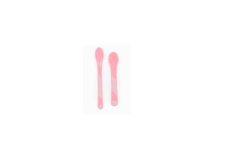 TwistShake Set 2 Cuillères d'Alimentation 4m+ Rose Pratique