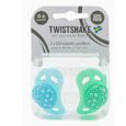 TwistShake Sucettes Orthodontiques 0-6 mois Apaisantes BleuVert x2