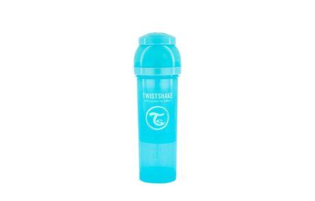 Twistshake Biberon Anti-Colique 330ml Bleu Pastel Innovant