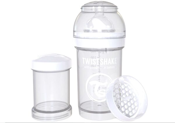 Twistshake Biberon Anti-Colique Blanc 180ml Confort Optimal Twistshake Biberon Anti-Colique Blanc 180ml Confort Optimal
