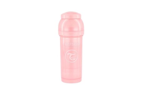 Twistshake Biberon Anti-Coliques 260 ml Pastel Rose Innovant