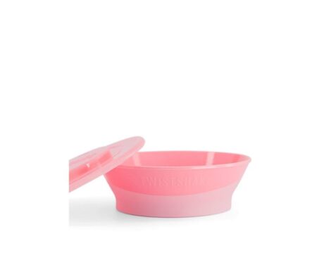 Twistshake Bol Enfant 6m+ Rose Pastel Repas Bébé Antidérapant