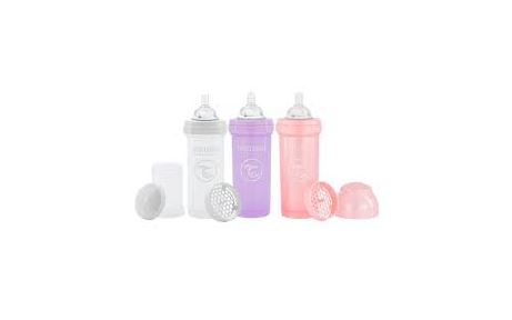 Twistshake Coffret 3 Biberons Anti-Colique 260ml Innovants