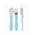 Twistshake Couverts Enfant Inox Bleu Pastel 3 Pièces Ergonomiques