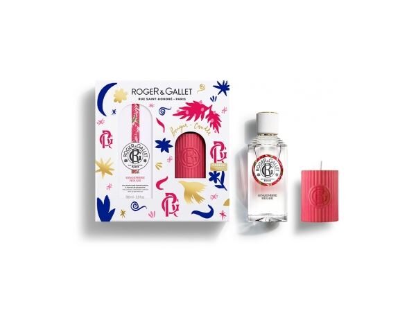 Roger&Gallet Gingembre Rouge Coffret Eau Parfumée 100ml + Bougie