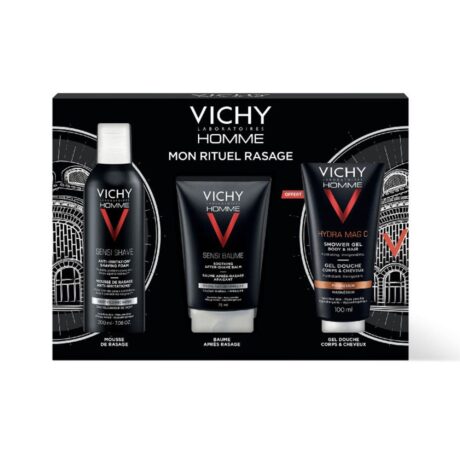 Vichy Coffret Sensi-Baume Kit Rasage Anti-Irritations Homme