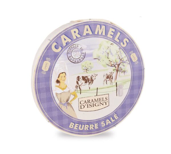 Caramels d'Isigny Boîte Bois Ronde Caramels Beurre Salé 300g Caramels d'Isigny Boîte Bois Ronde Caramels Beurre Salé 300g