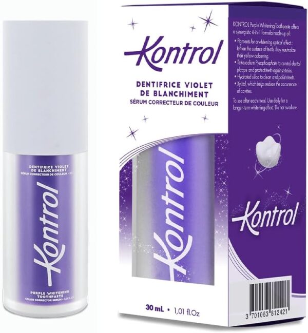 KONTROL Dentifrice Violet de Blanchiment