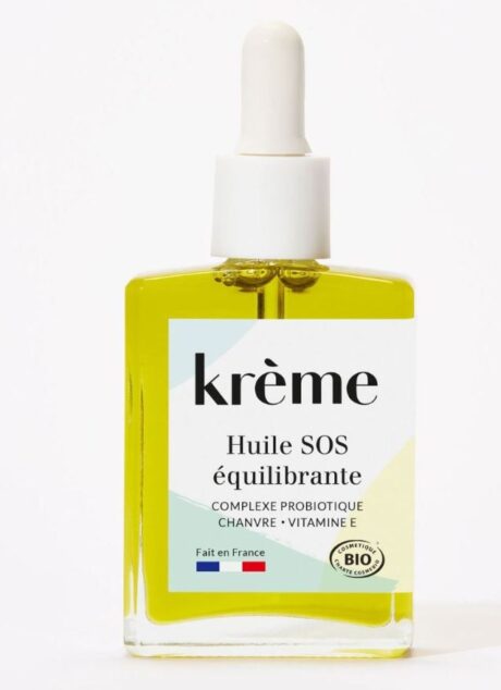 KREME Huile SOS Équilibrante Apaisante Visage 30ml Bio