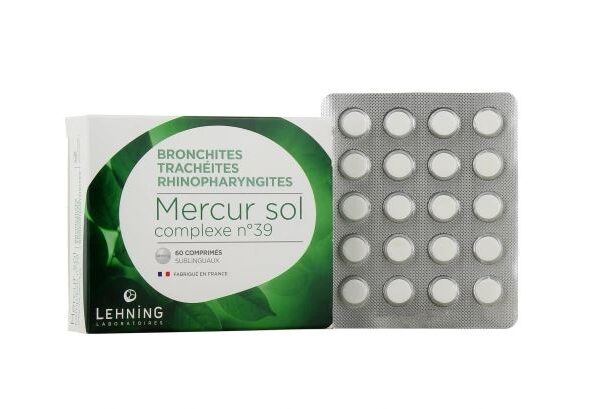 Lehning Mercur Sol Complexe N°39 Médicament Homéopathique 60 Comprimés