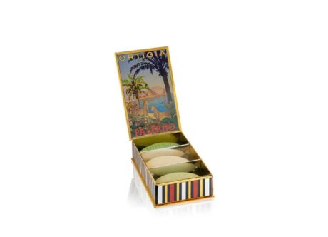 Ortigia Sicilia Palermo Élégant Coffret 4 Savons de Luxe 40g